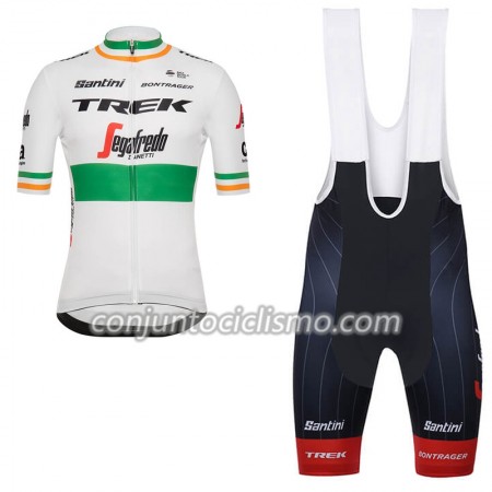 Conjunto Maillot + Culotte Corto con tirantes 2018 Trek Segafredo Campeonato de Irlanda